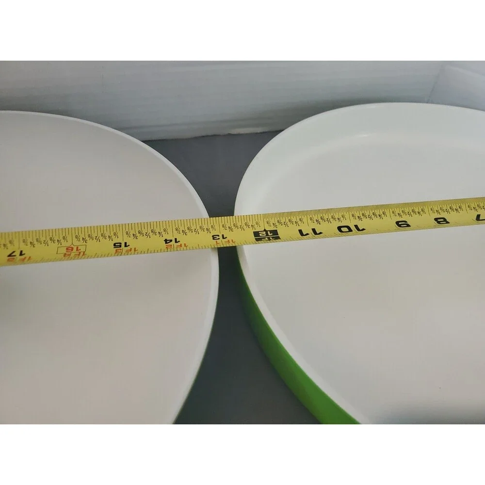 VTG MCM Georges Briard Chip and Dip Set of 2 Lime Green White Boutique Series